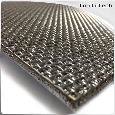 Laminado de tela filtrante de alambre de acero inoxidable sinterizado