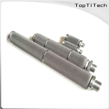 Cartucho de filtros plisados de acero inoxidable de alta eficiencia