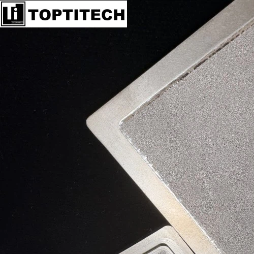 Placa Filtrante De Titanio Poroso Con Borde Sellado Para Filtración Estéril best