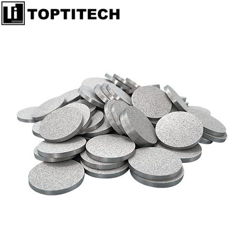Disco de filtro de metal sinterizado de titanio personalizable de 3um
